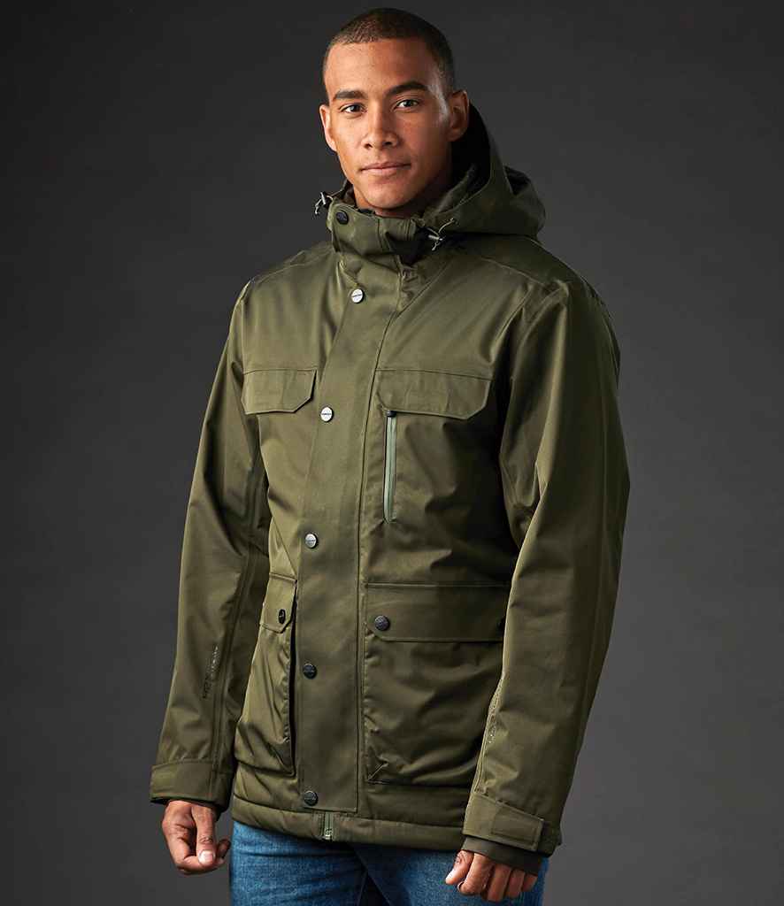 Stormtech Zurich Thermal Parka Jacket in Moss by Stormtech — Custom branded clothing by Print Press, featuring premium embroidery produced in our specialist print lab in the UK.