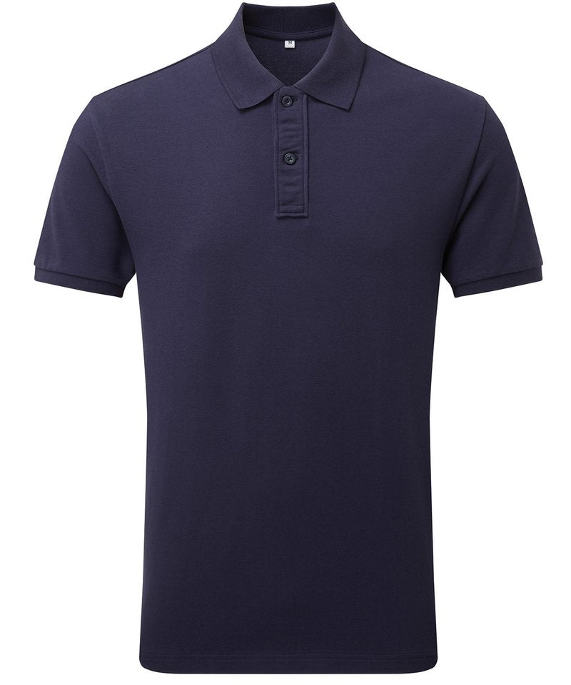 Men's "Infinity Stretch" Polo in Navy by Asquith & Fox — Custom branded clothing by Print Press, featuring premium embroidery produced in our specialist print lab in the UK.