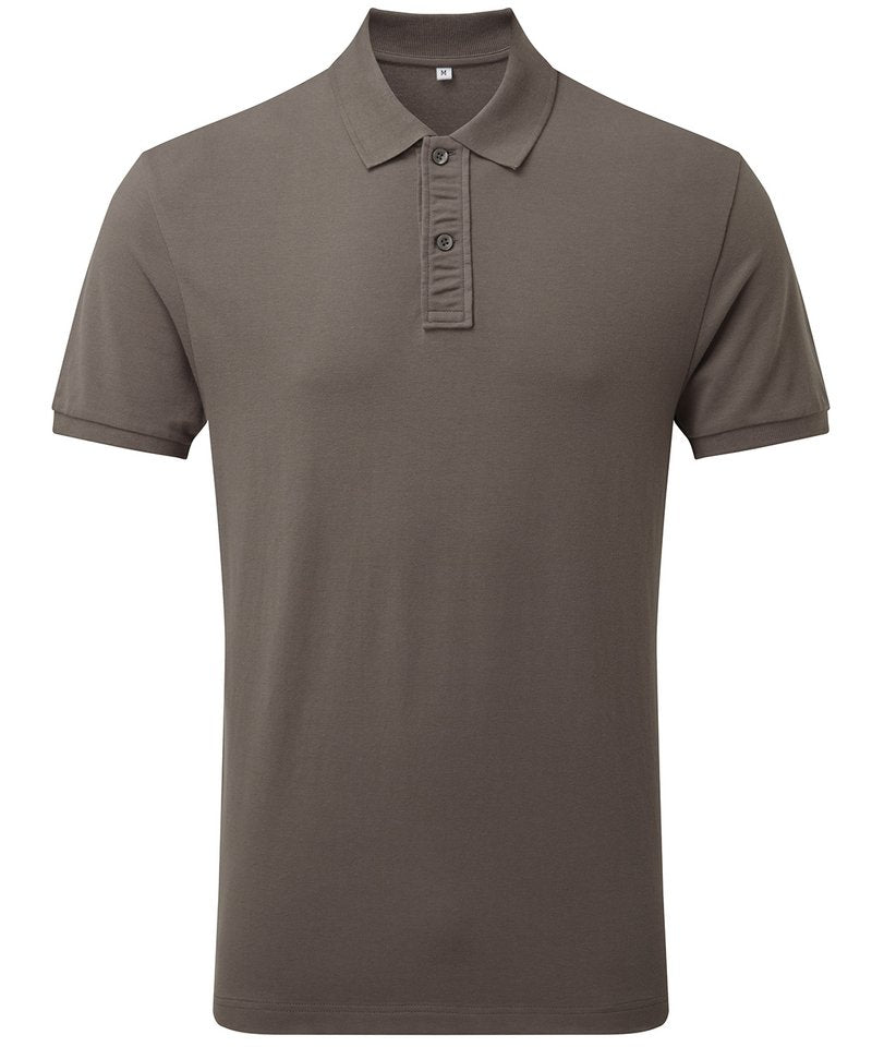 Men's "Infinity Stretch" Polo in Slate by Asquith & Fox — Custom branded clothing by Print Press, featuring premium embroidery produced in our specialist print lab in the UK.