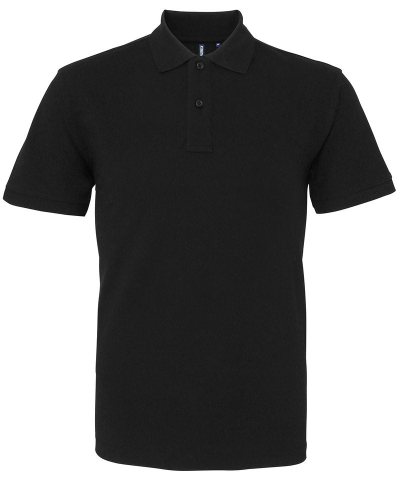 Men's Polo - (3rd Colours) in Black by Asquith & Fox — Custom branded clothing by Print Press, featuring premium embroidery produced in our specialist print lab in the UK.