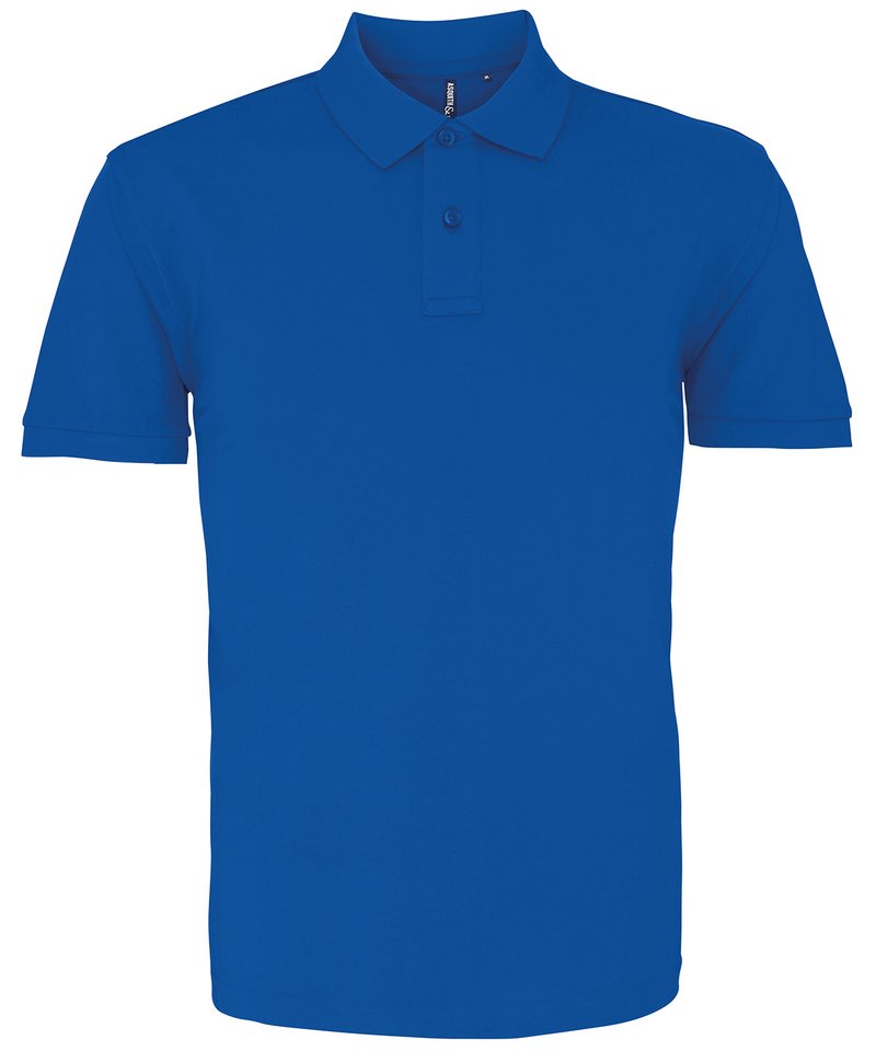 Men's Polo - (3rd Colours) in Bright Royal by Asquith & Fox — Custom branded clothing by Print Press, featuring premium embroidery produced in our specialist print lab in the UK.