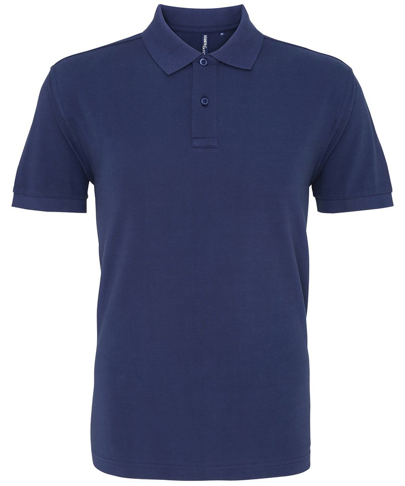Men's Polo - (3rd Colours) in Denim by Asquith & Fox — Custom branded clothing by Print Press, featuring premium embroidery produced in our specialist print lab in the UK.