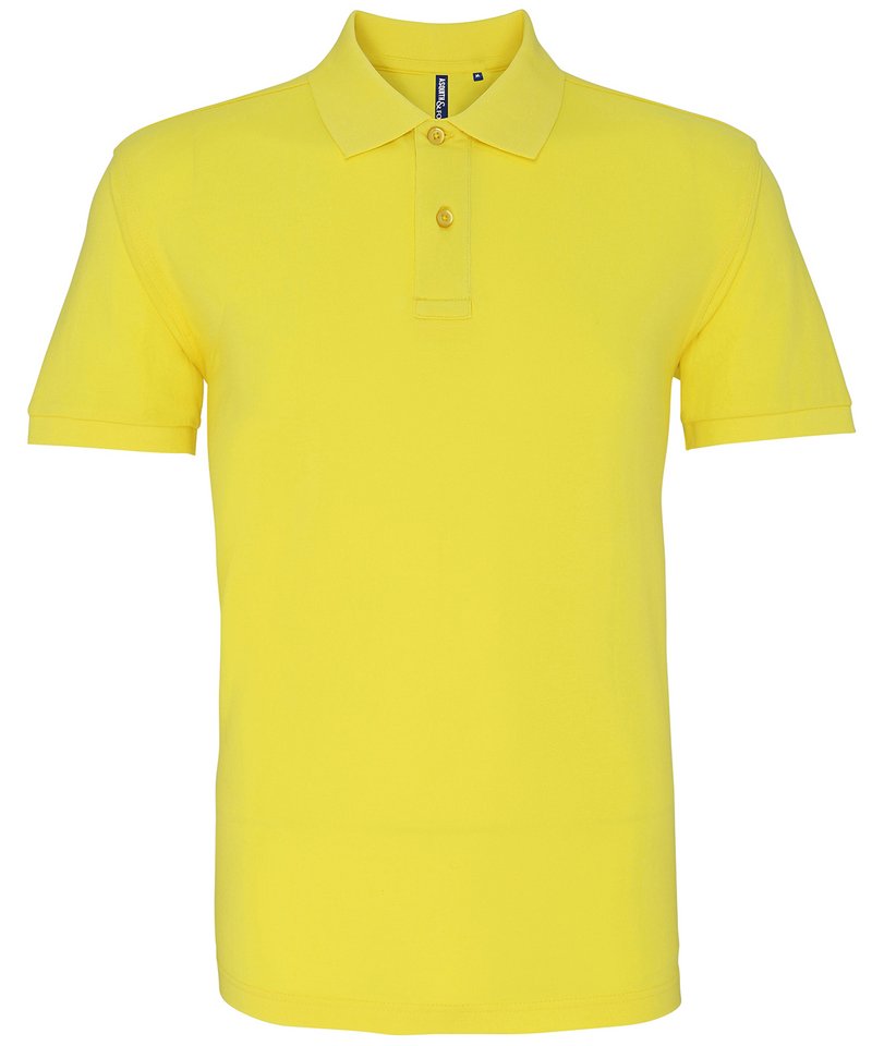 Men's Polo - (2nd Colours) in Lemon Zest by Asquith & Fox — Custom branded clothing by Print Press, featuring premium embroidery produced in our specialist print lab in the UK.
