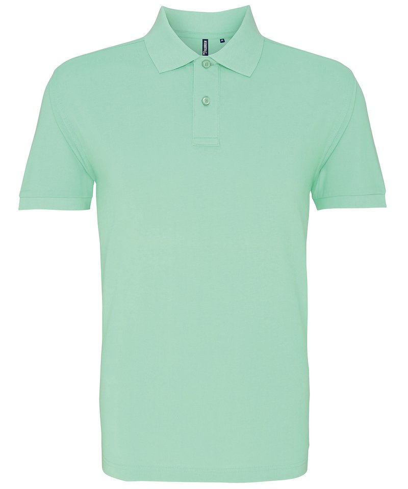 Men's Polo - (2nd Colours) in Mint by Asquith & Fox — Custom branded clothing by Print Press, featuring premium embroidery produced in our specialist print lab in the UK.