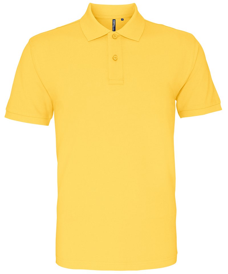 Men's Polo - (2nd Colours) in Mustard by Asquith & Fox — Custom branded clothing by Print Press, featuring premium embroidery produced in our specialist print lab in the UK.