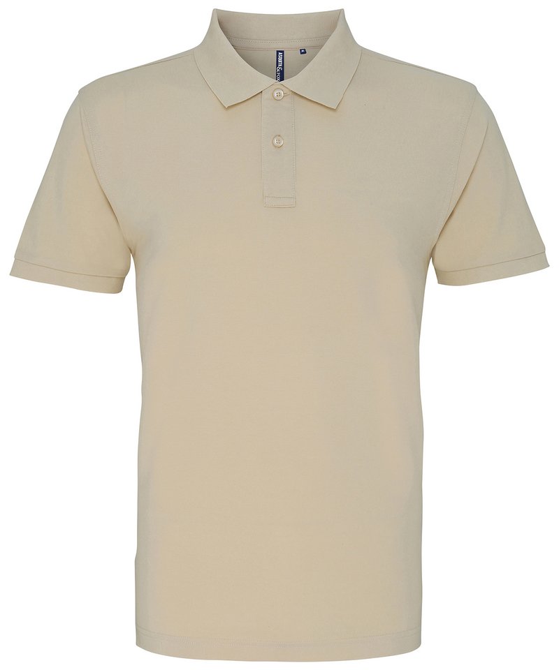 Men's Polo - (2nd Colours) in Natural by Asquith & Fox — Custom branded clothing by Print Press, featuring premium embroidery produced in our specialist print lab in the UK.
