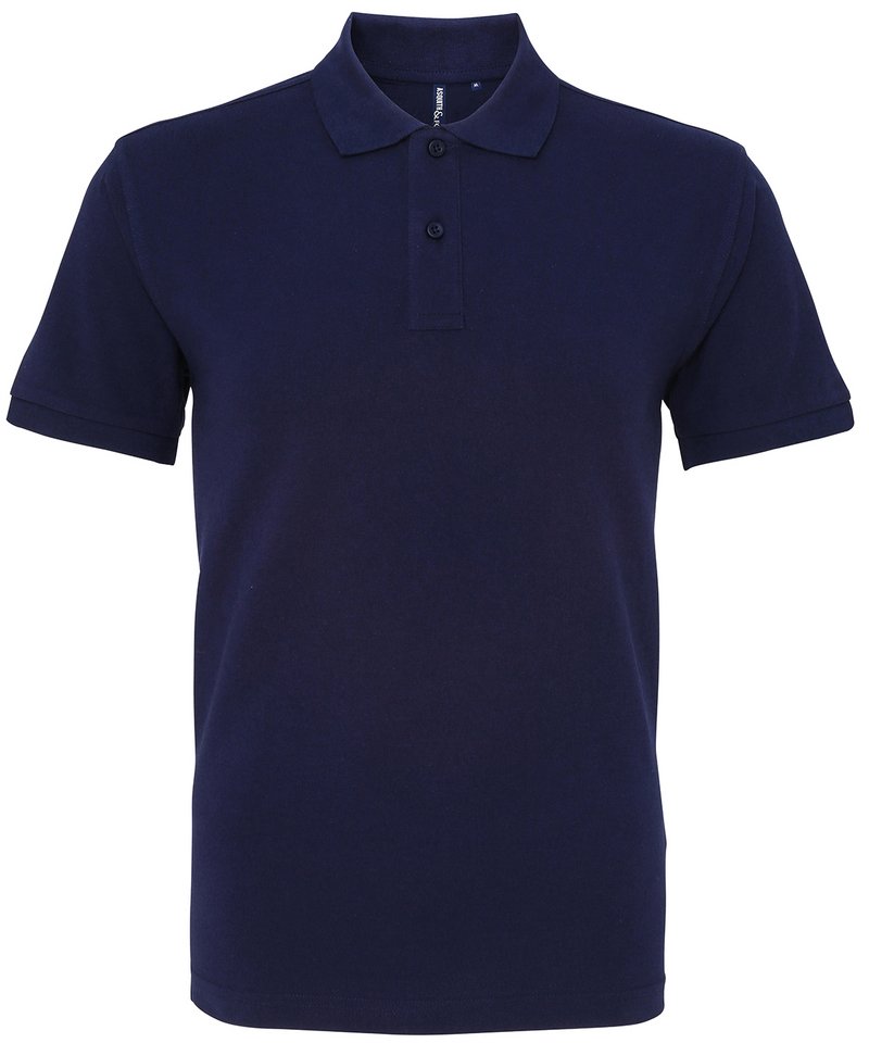 Men's Polo - (2nd Colours) in Navy by Asquith & Fox — Custom branded clothing by Print Press, featuring premium embroidery produced in our specialist print lab in the UK.