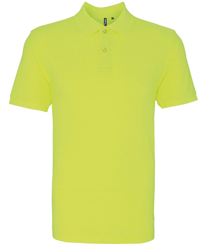 Men's Polo - (2nd Colours) in Neon Yellow by Asquith & Fox — Custom branded clothing by Print Press, featuring premium embroidery produced in our specialist print lab in the UK.