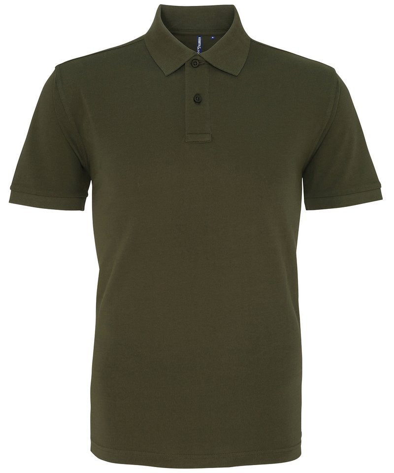 Men's Polo - (2nd Colours) in Olive by Asquith & Fox — Custom branded clothing by Print Press, featuring premium embroidery produced in our specialist print lab in the UK.