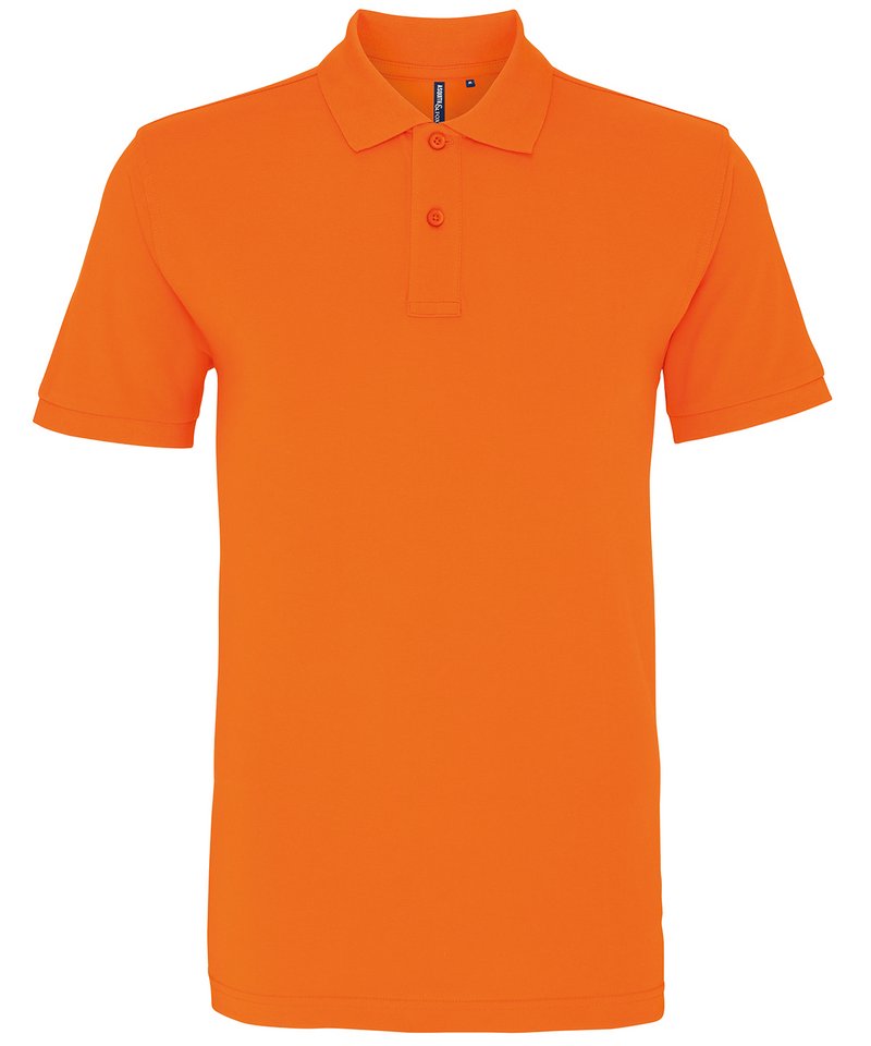 Men's Polo - (2nd Colours) in Orange by Asquith & Fox — Custom branded clothing by Print Press, featuring premium embroidery produced in our specialist print lab in the UK.