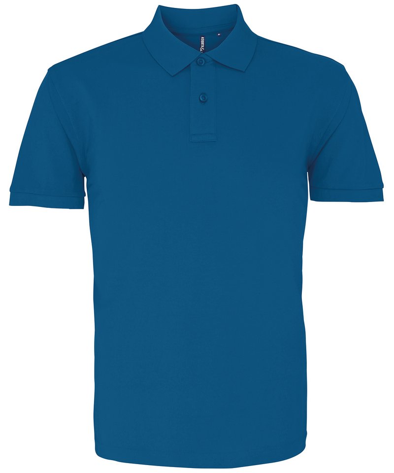 Men's Polo in Peacock by Asquith & Fox — Custom branded clothing by Print Press, featuring premium embroidery produced in our specialist print lab in the UK.