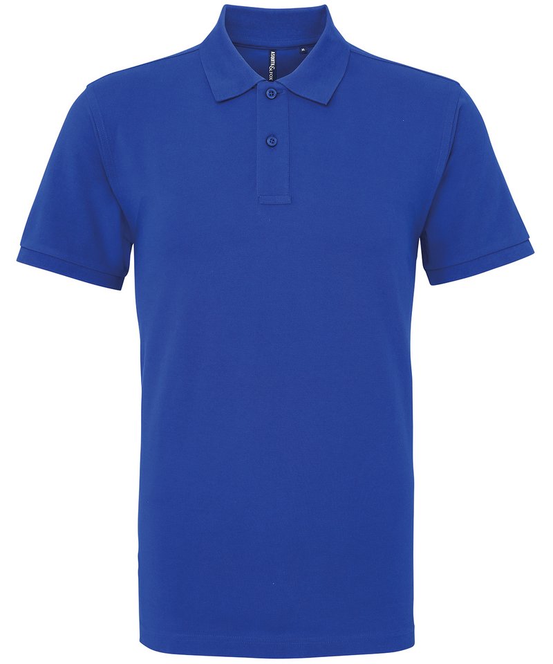Men's Polo in Royal by Asquith & Fox — Custom branded clothing by Print Press, featuring premium embroidery produced in our specialist print lab in the UK.
