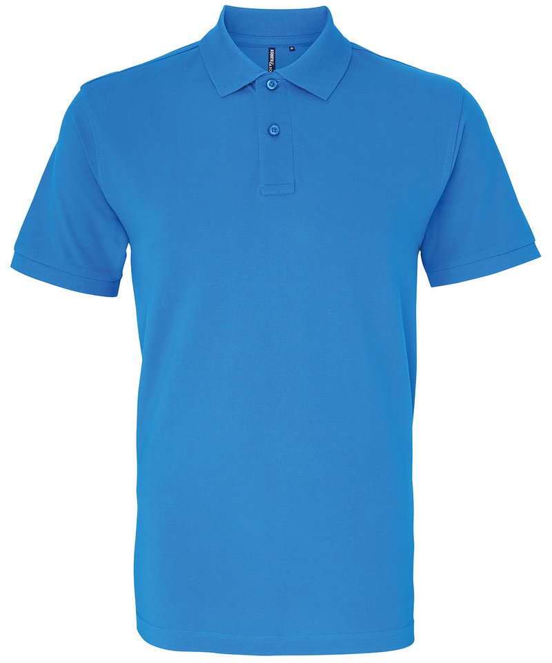 Men's Polo in Sapphire by Asquith & Fox — Custom branded clothing by Print Press, featuring premium embroidery produced in our specialist print lab in the UK.