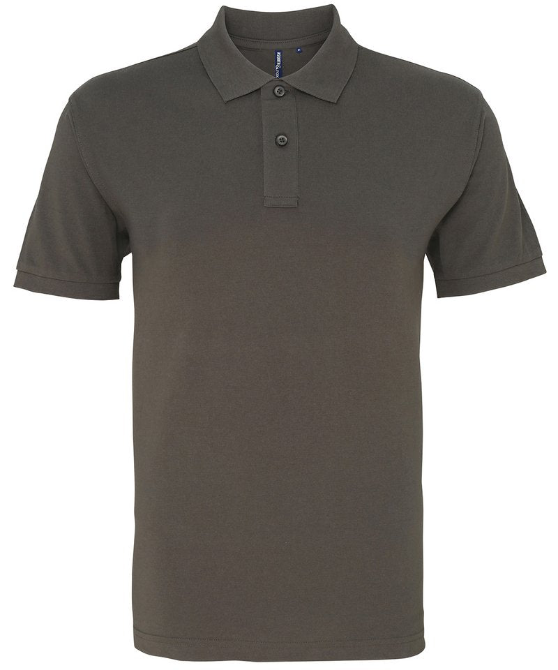 Men's Polo in Slate by Asquith & Fox — Custom branded clothing by Print Press, featuring premium embroidery produced in our specialist print lab in the UK.