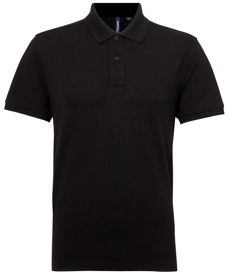 Men's Polycotton Blend Polo - (2nd Colours) in Black by Asquith & Fox — Custom branded clothing by Print Press, featuring premium embroidery produced in our specialist print lab in the UK.