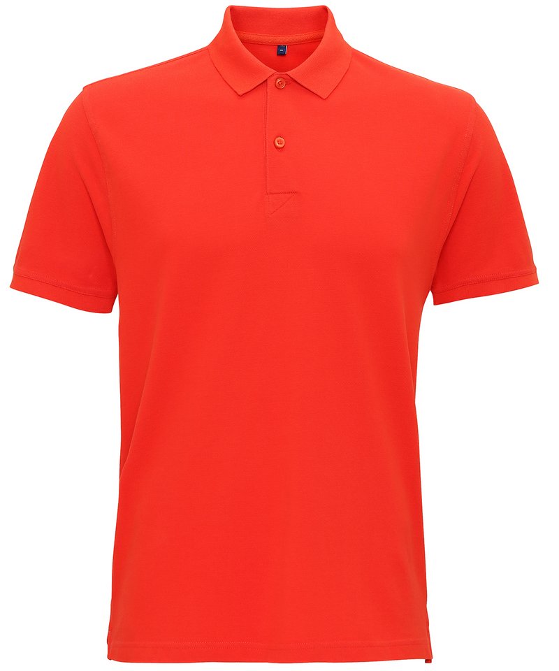 Men's Coastal Vintage Wash Polo in Paprika by Asquith & Fox — Custom branded clothing by Print Press, featuring premium embroidery produced in our specialist print lab in the UK.