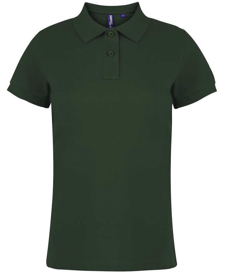 Women's Polo - (2nd Colours) in Bottle by Asquith & Fox — Custom branded clothing by Print Press, featuring premium embroidery produced in our specialist print lab in the UK.
