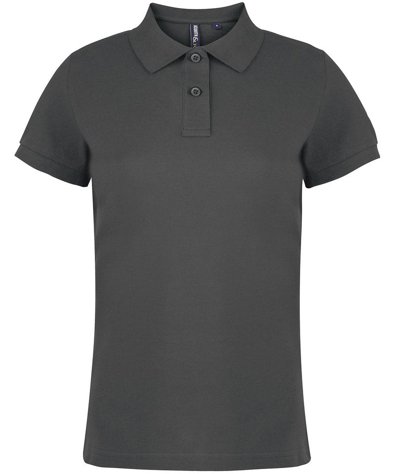 Women's Polo - (2nd Colours) in Charcoal by Asquith & Fox — Custom branded clothing by Print Press, featuring premium embroidery produced in our specialist print lab in the UK.