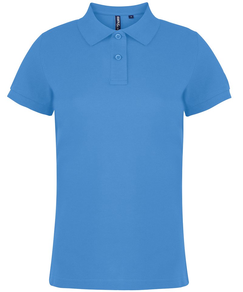 Women's Polo - (2nd Colours) in XS Cornflower by Asquith & Fox — Custom branded clothing by Print Press, featuring premium embroidery produced in our specialist print lab in the UK.