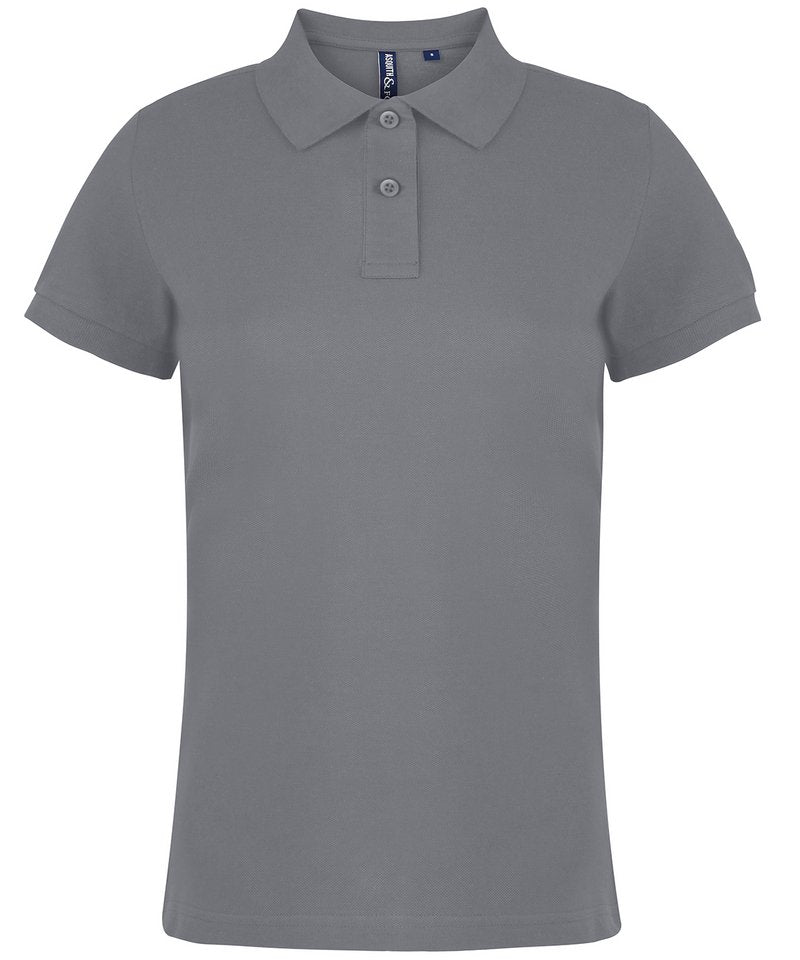 Women's Polo - (2nd Colours) in Heather by Asquith & Fox — Custom branded clothing by Print Press, featuring premium embroidery produced in our specialist print lab in the UK.