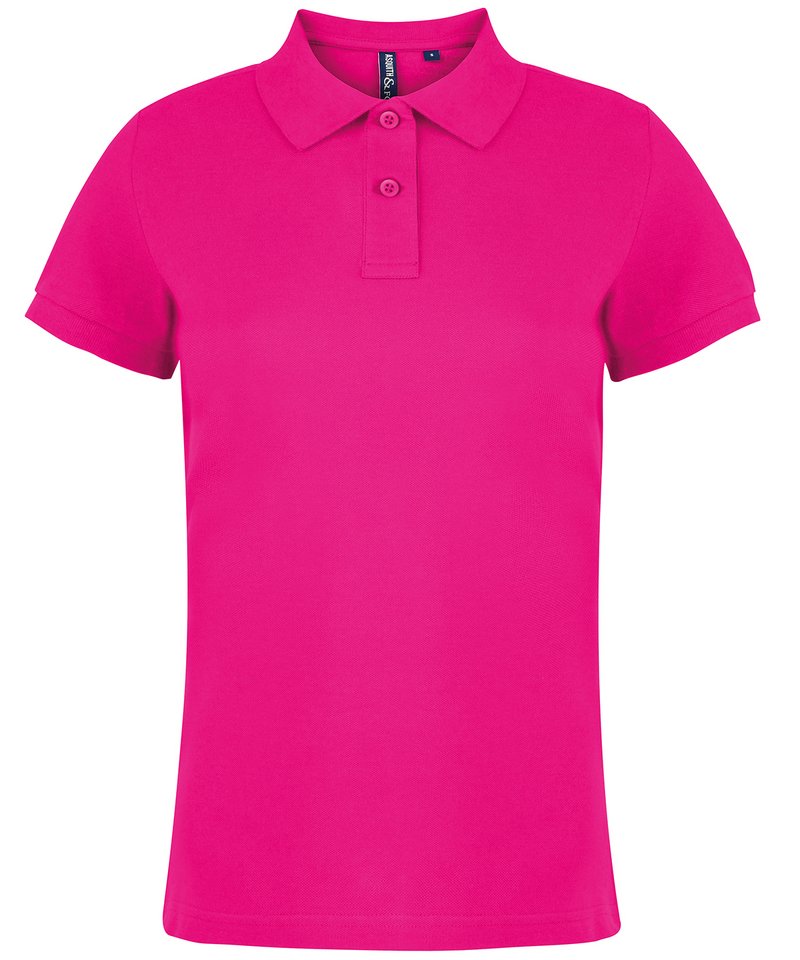 Women's Polo in Hot Pink by Asquith & Fox — Custom branded clothing by Print Press, featuring premium embroidery produced in our specialist print lab in the UK.