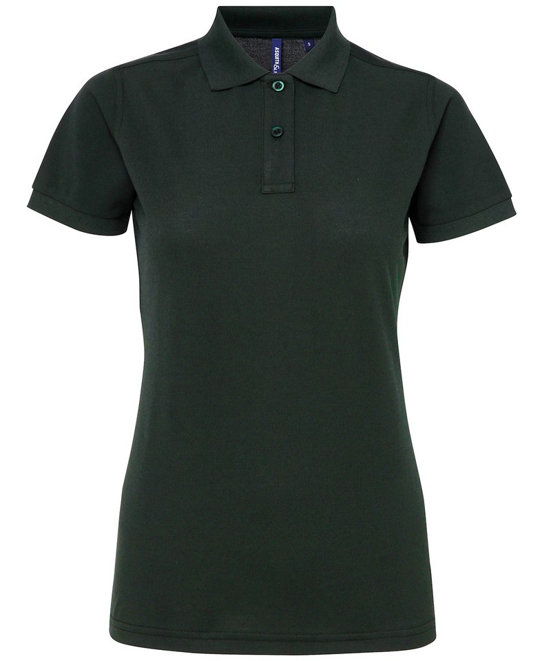 Women's Polycotton Blend Polo - (2nd Colours) in Bottle by Asquith & Fox — Custom branded clothing by Print Press, featuring premium embroidery produced in our specialist print lab in the UK.