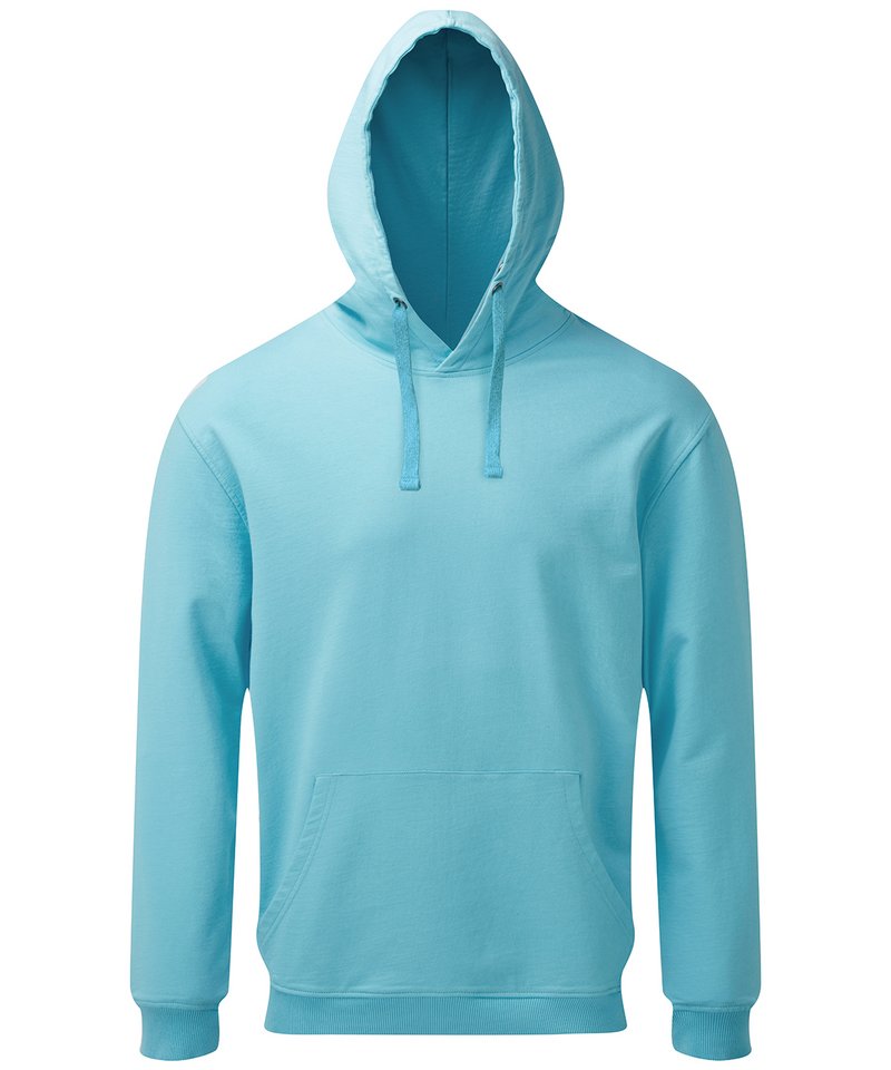 Men's Coastal Vintage Wash Loop Back Hoodie in Bright Ocean by Asquith & Fox — Custom branded clothing by Print Press, featuring premium embroidery produced in our specialist print lab in the UK.