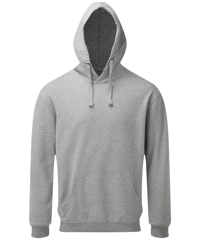 Men's Coastal Vintage Wash Loop Back Hoodie in Heather Grey by Asquith & Fox — Custom branded clothing by Print Press, featuring premium embroidery produced in our specialist print lab in the UK.
