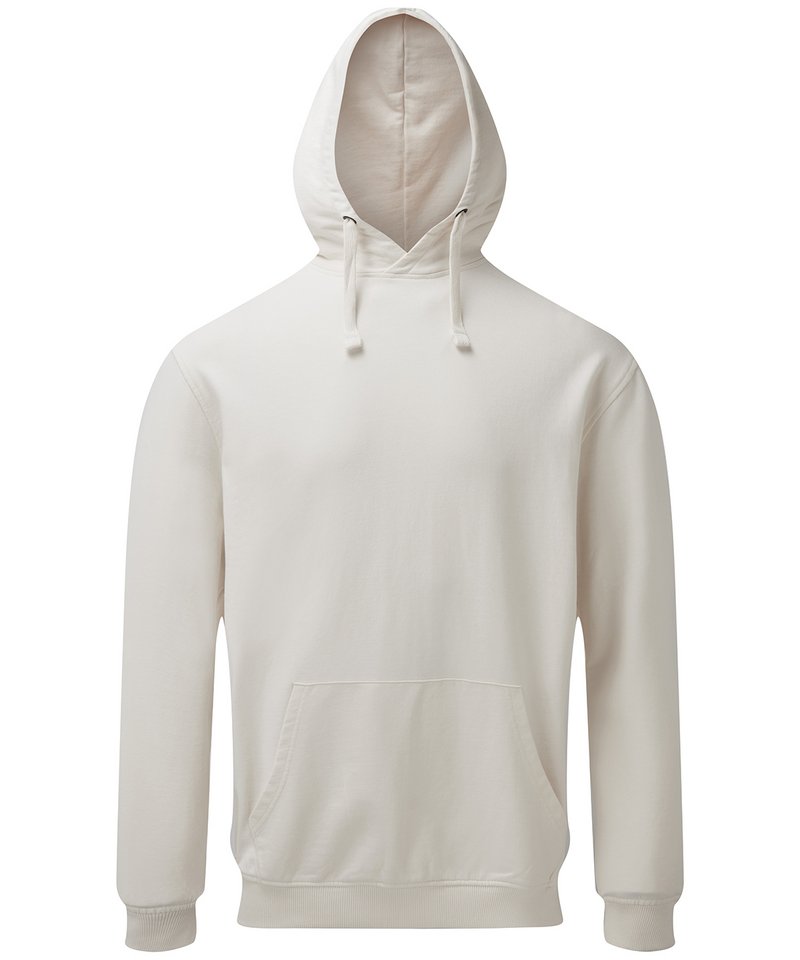 Men's Coastal Vintage Wash Loop Back Hoodie in Vintage White by Asquith & Fox — Custom branded clothing by Print Press, featuring premium embroidery produced in our specialist print lab in the UK.