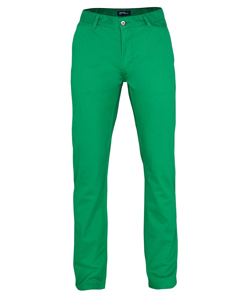 Men's Chinos - (2nd Colours) in Kelly by Asquith & Fox — Custom branded clothing by Print Press, featuring premium embroidery produced in our specialist print lab in the UK.