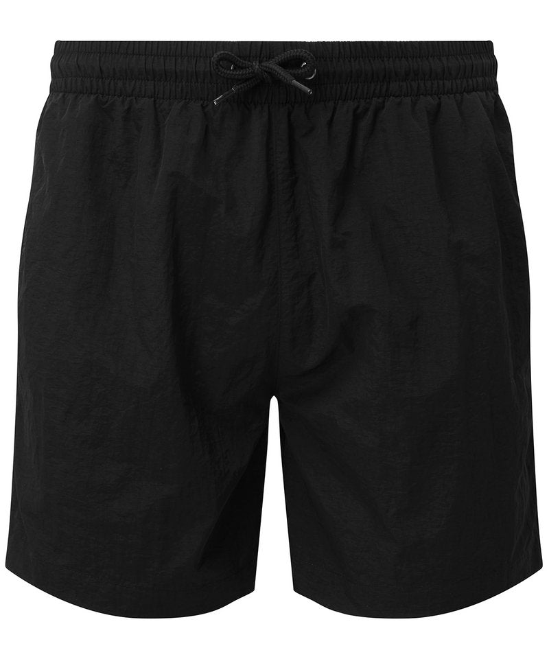 Men's Swim Shorts in Black Black by Asquith & Fox — Custom branded clothing by Print Press, featuring premium embroidery produced in our specialist print lab in the UK.