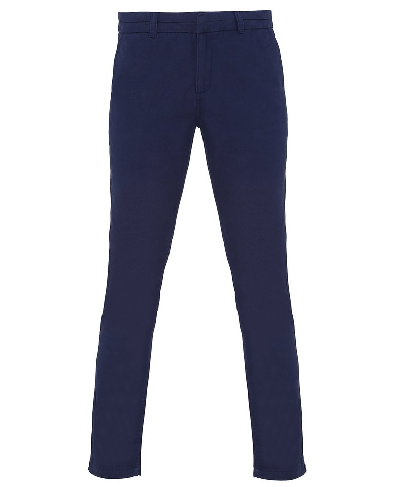 Women's Chinos in Navy by Asquith & Fox — Custom branded clothing by Print Press, featuring premium embroidery produced in our specialist print lab in the UK.