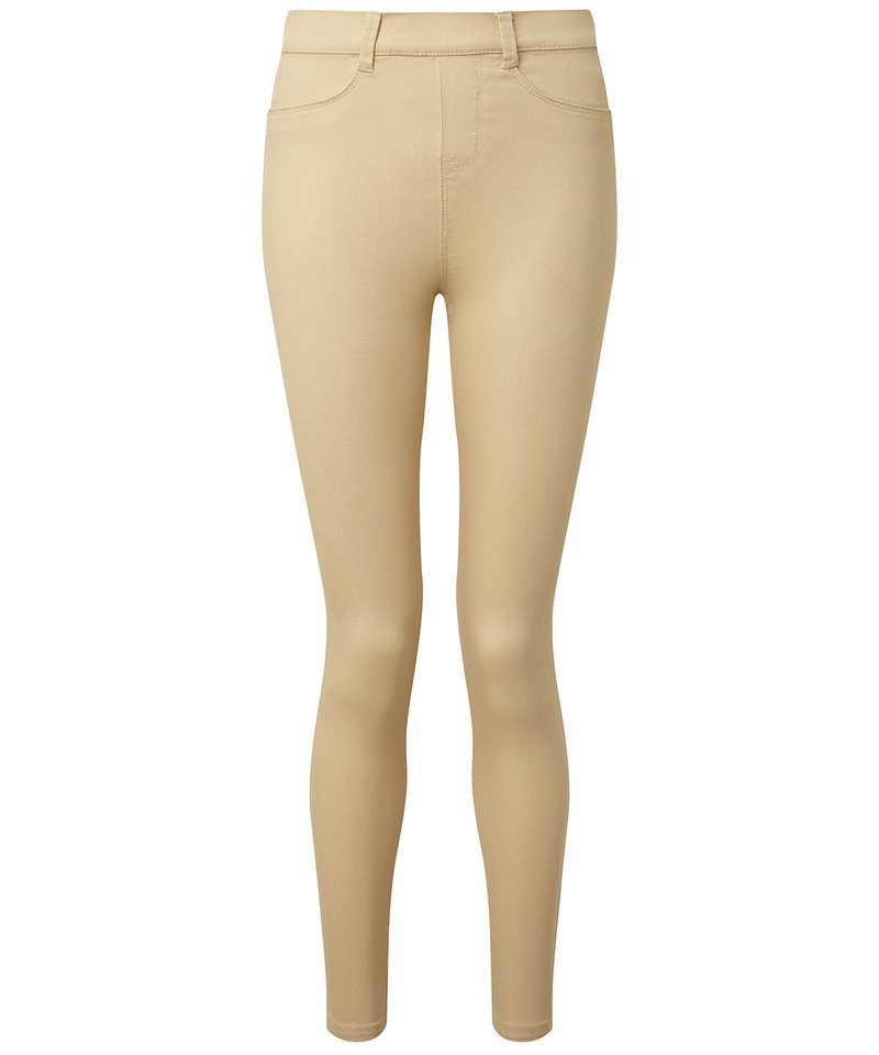 Women's Jeggings in Natural by Asquith & Fox — Custom branded clothing by Print Press, featuring premium embroidery produced in our specialist print lab in the UK.