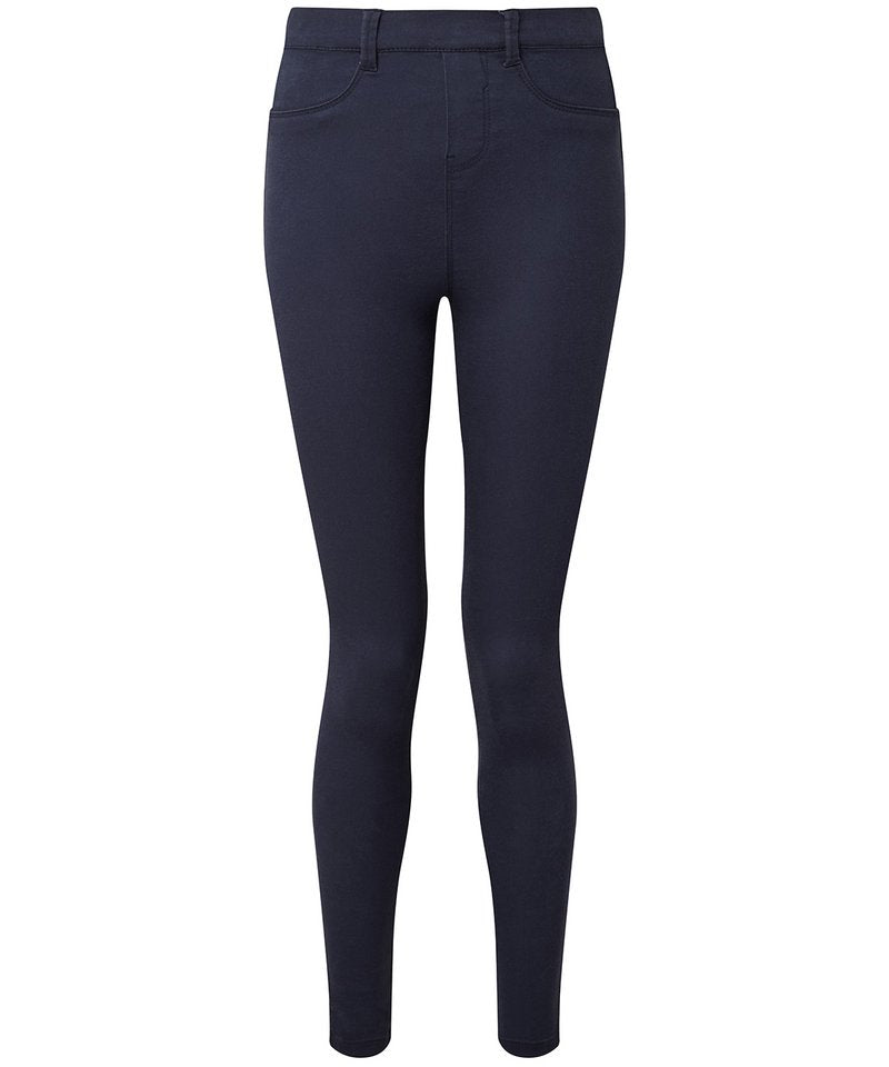 Women's Jeggings in Navy by Asquith & Fox — Custom branded clothing by Print Press, featuring premium embroidery produced in our specialist print lab in the UK.