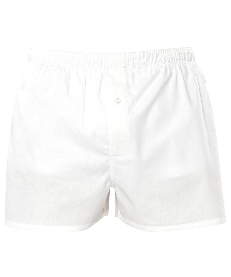Men's Classic Boxers in White by Asquith & Fox — Custom branded clothing by Print Press, featuring premium embroidery produced in our specialist print lab in the UK.