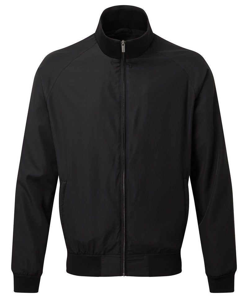 Men's Harrington Jacket in Black by Asquith & Fox — Custom branded clothing by Print Press, featuring premium embroidery produced in our specialist print lab in the UK.
