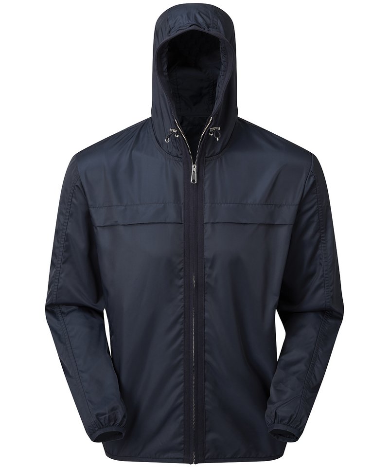 Men's Lightweight Shell Jacket in Dark Navy by Asquith & Fox — Custom branded clothing by Print Press, featuring premium embroidery produced in our specialist print lab in the UK.