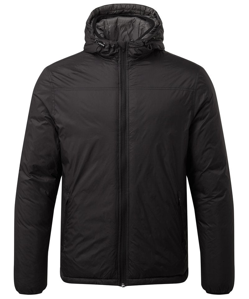 Men's Padded Wind Jacket in Black Charcoal by Asquith & Fox — Custom branded clothing by Print Press, featuring premium embroidery produced in our specialist print lab in the UK.