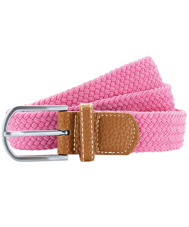 Braid Stretch Belt in One size Pink Carnation by Asquith & Fox — Custom branded clothing by Print Press, featuring premium embroidery produced in our specialist print lab in the UK.