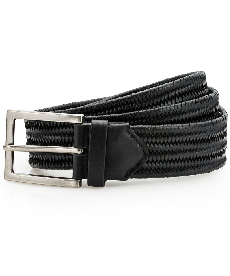 Leather Braid Belt in One size Black by Asquith & Fox — Custom branded clothing by Print Press, featuring premium embroidery produced in our specialist print lab in the UK.