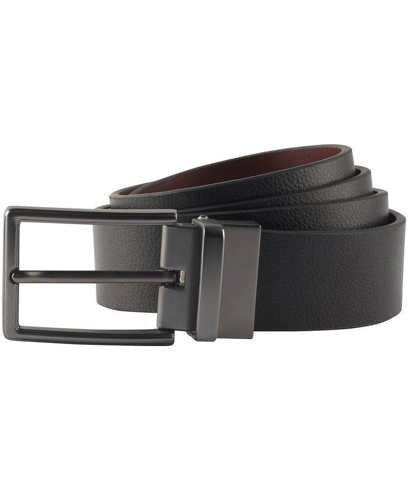Men's Two-Way Leather Belt in One size Black Brown by Asquith & Fox — Custom branded clothing by Print Press, featuring premium embroidery produced in our specialist print lab in the UK.