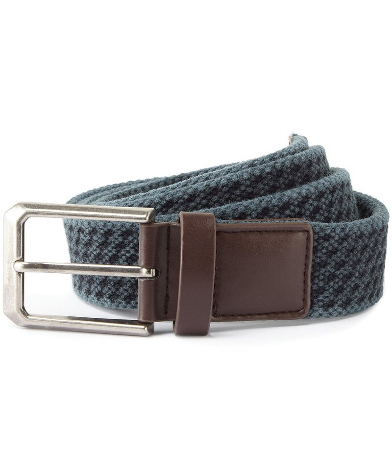 Men's Vintage Wash Canvas Belt in Navy by Asquith & Fox — Custom branded clothing by Print Press, featuring premium embroidery produced in our specialist print lab in the UK.
