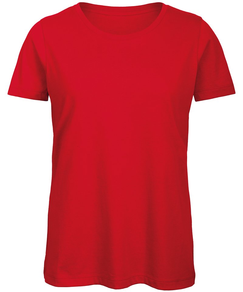 B&C Inspire T Women's in Red by B & C Collection — Custom branded clothing by Print Press, featuring premium embroidery produced in our specialist print lab in the UK.