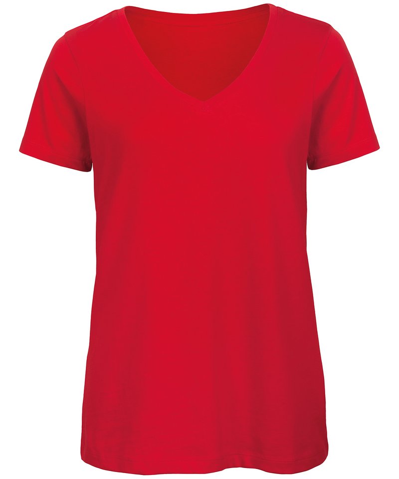 B&C Inspire V T Women's in Red by B & C Collection — Custom branded clothing by Print Press, featuring premium embroidery produced in our specialist print lab in the UK.