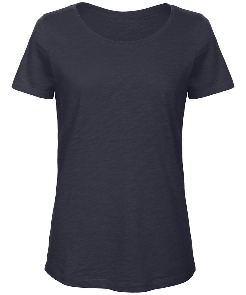 B&C Inspire Slub T Women's in Chic Navy by B & C Collection — Custom branded clothing by Print Press, featuring premium embroidery produced in our specialist print lab in the UK.