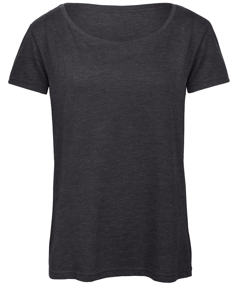 B&C Triblend Women's in Heather Dark Grey by B & C Collection — Custom branded clothing by Print Press, featuring premium embroidery produced in our specialist print lab in the UK.