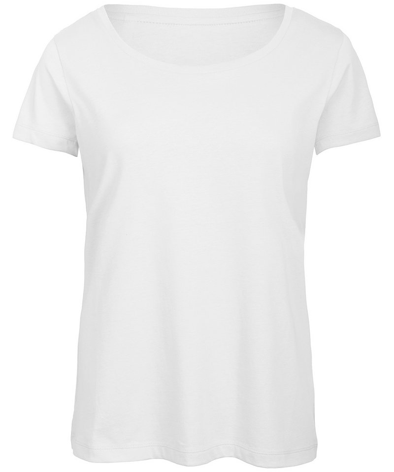 B&C Triblend Women's in White by B & C Collection — Custom branded clothing by Print Press, featuring premium embroidery produced in our specialist print lab in the UK.