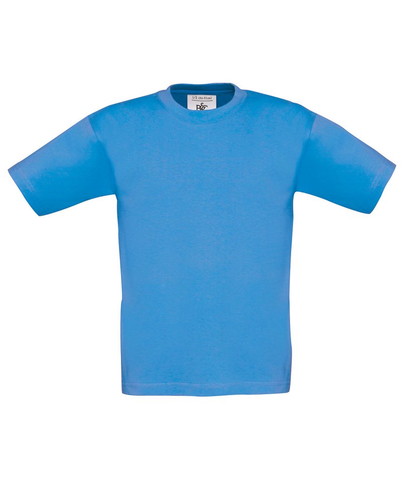 B&C Exact 150 Kids in Azure by B & C Collection — Custom branded clothing by Print Press, featuring premium embroidery produced in our specialist print lab in the UK.
