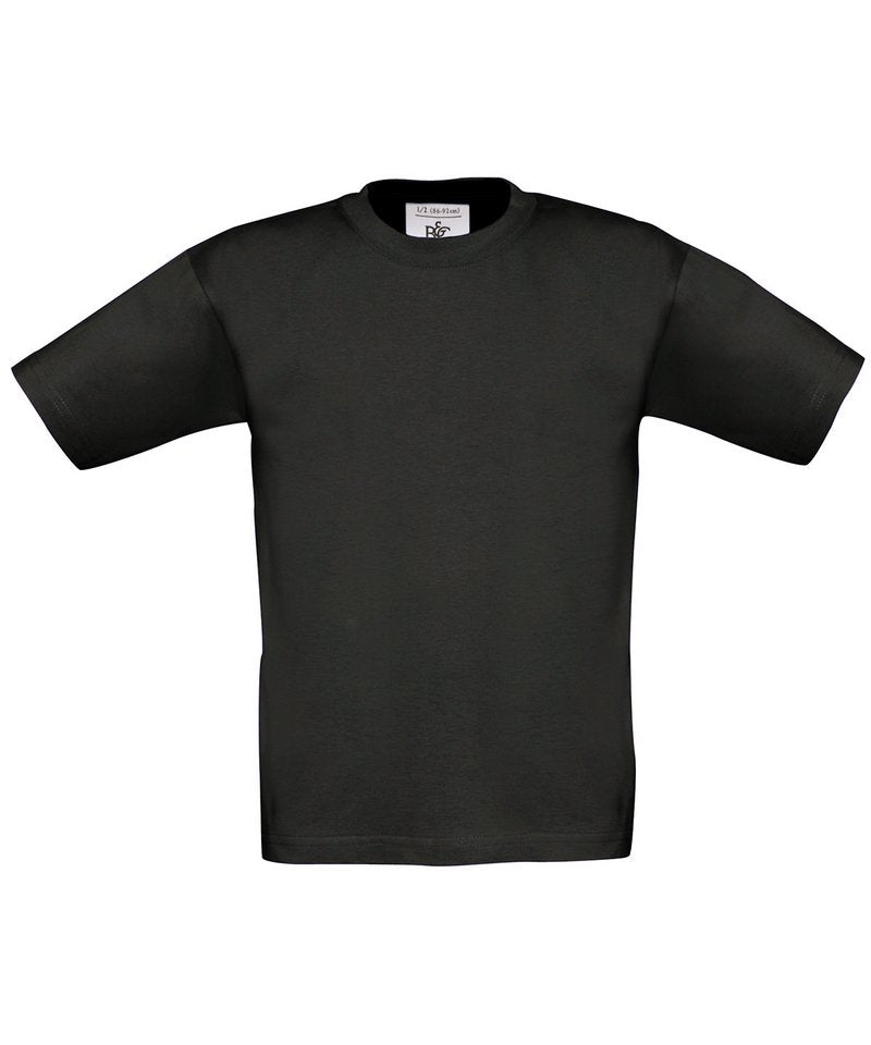 B&C Exact 150 Kids in Black by B & C Collection — Custom branded clothing by Print Press, featuring premium embroidery produced in our specialist print lab in the UK.