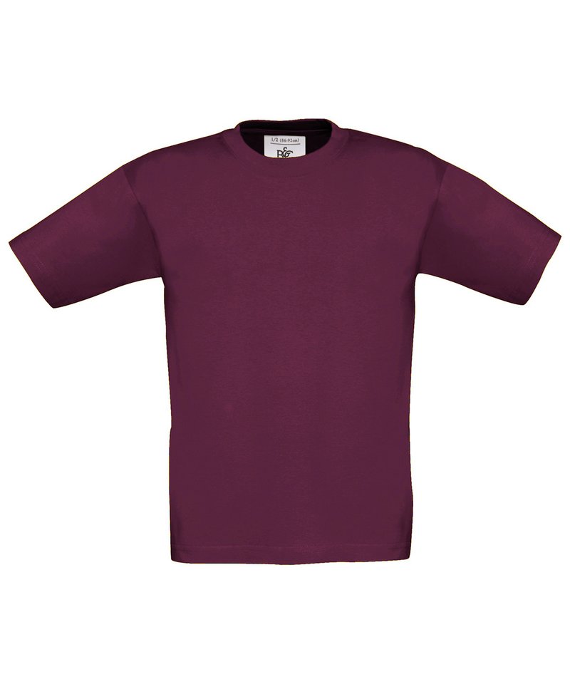 B&C Exact 150 Kids in Burgundy by B & C Collection — Custom branded clothing by Print Press, featuring premium embroidery produced in our specialist print lab in the UK.